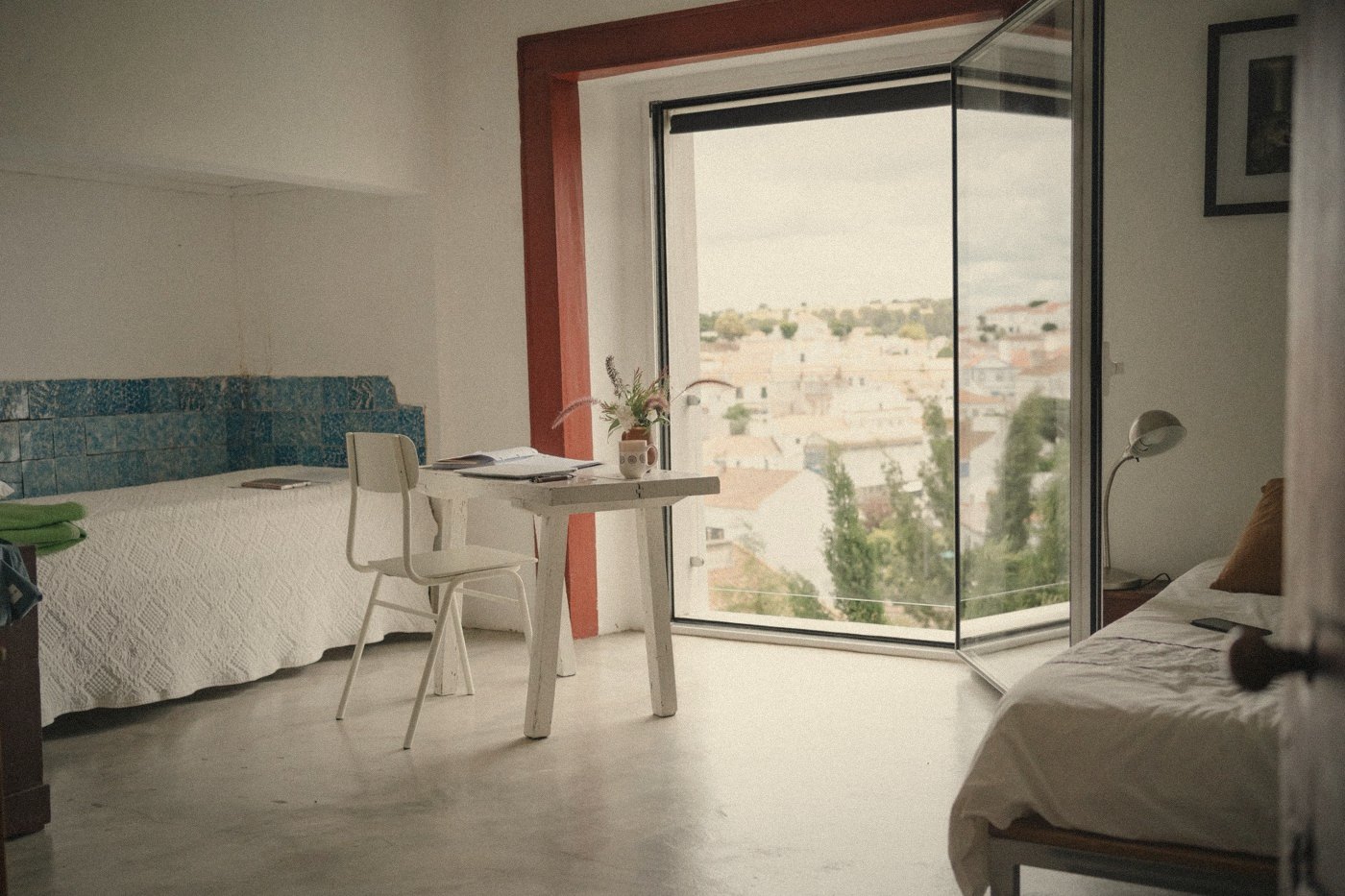 Room with a view over the town