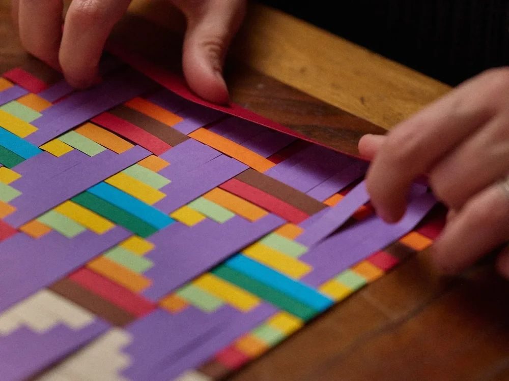 Paper weaving